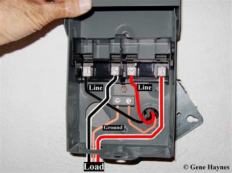 mount metal electrical box to side of furnace disconnect switch|hvac disconnect wiring diagram.